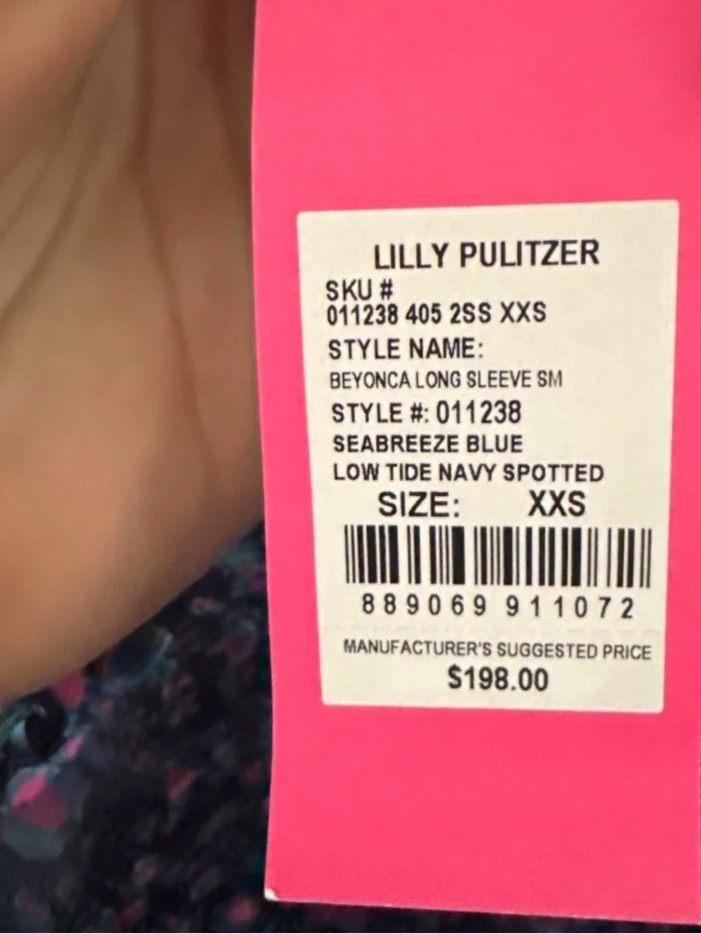 Lilly Pulitzer Navy Floral PuffSleeve Dress-low tide navy spotted,seabreeze blue
